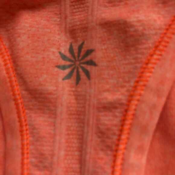 Athleta Fastest Track Ruched Orange Tank Top M - Picture 5 of 5